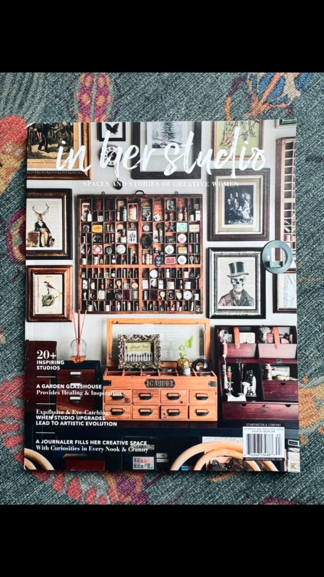 I am absolutely overjoyed and incredibly honoured to have been featured in @inherstudiomagazine 🙏 thank you so much to @andrewabphotography who took the photo and @katydpr who has helped me so much over the last few months. I’m so very grateful. Also thank you to my youngest child @fishfinnger who’s note I was smiling at in the photo, it had been tucked in that book for years and I found it as the photo was taken 🥰
.
.
.
.
.
#flotsam_fables #flotsam_fables_art #inherstudiomagazine #inherstudio