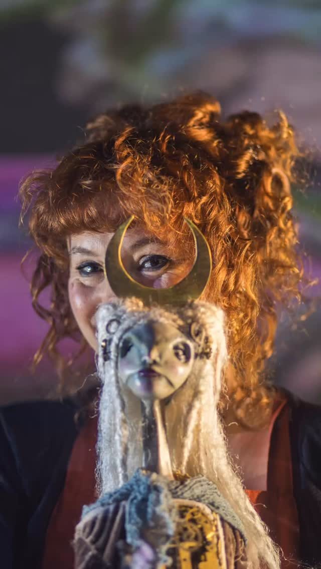 It’s my birthday ✨ and also the Feast day of St. Melangell, my favourite Saint. Look at her beautiful moon crown, a special commission made by the super talented @coppermossjewellery photos by @andrewabphotography @unity_theatre 
.
.
.
.
.
#flotsam_fables #flotsam_fables_art #melangell #moonartwork