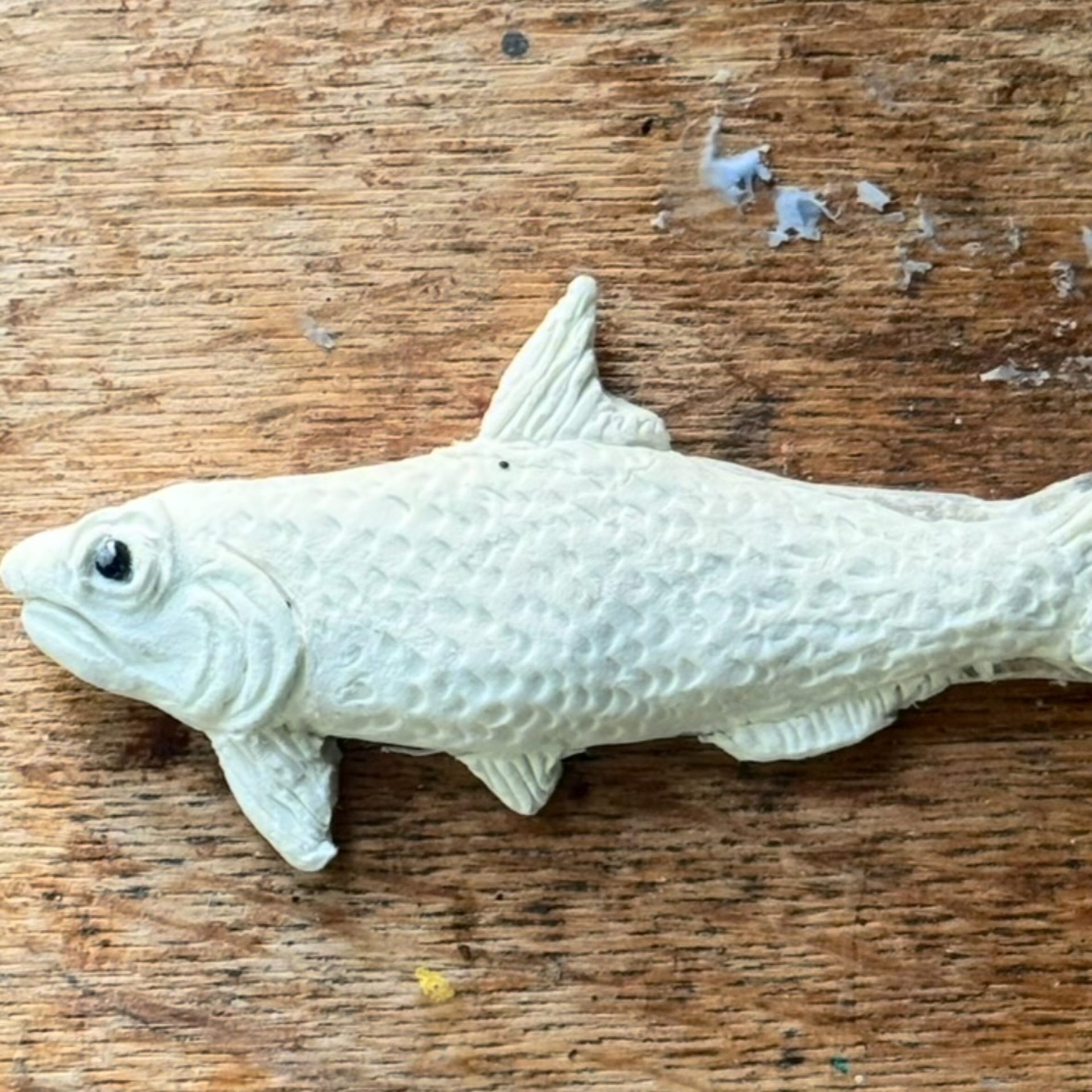I’ve started the commission to make the Bucca for @darkcornwall . I set myself a goal of making at least 30 Cornish Sardines. Phew! That’s a LOT of sardines! 
.
.
.
.
.
#flotsam_fables #flotsam_fables_art #cornishsardines #darkcornwall